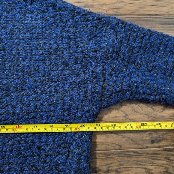 Ricki's open front cardigan sweater textured knit blue size small - Picture 10 of 12